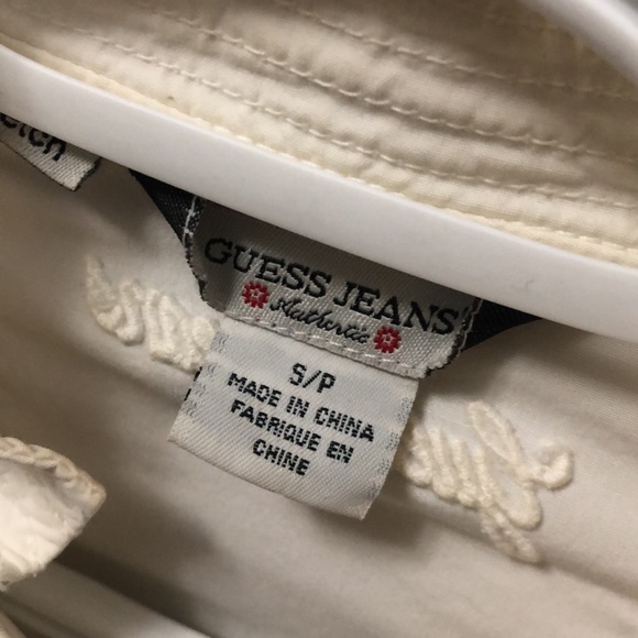 Guess, white light jean jacket, size S - Picture 2 of 4
